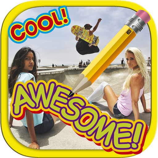 Write text on photos