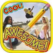 Write text on photos