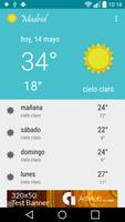 Madrid - el tiempo โปสเตอร์