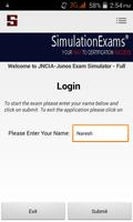 Sim-Ex Exam Sim for JNCIA الملصق
