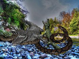 Anaconda Crocodile Battle Ekran Görüntüsü 2