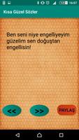 Kısa Güzel Sözler الملصق