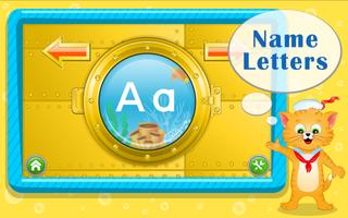 Learn Letters with Captain Cat اسکرین شاٹ 1