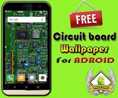 Circuit board wallpaper Affiche