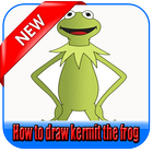 How to draw kermit the frog icône
