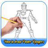 How to draw power rangers आइकन