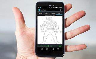 How to draw power rangers 截图 1