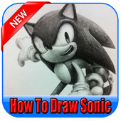 آیکون‌ How to draw sonic