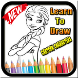 Learn to draw cartoon characters ícone