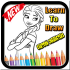 Learn to draw cartoon characters icône