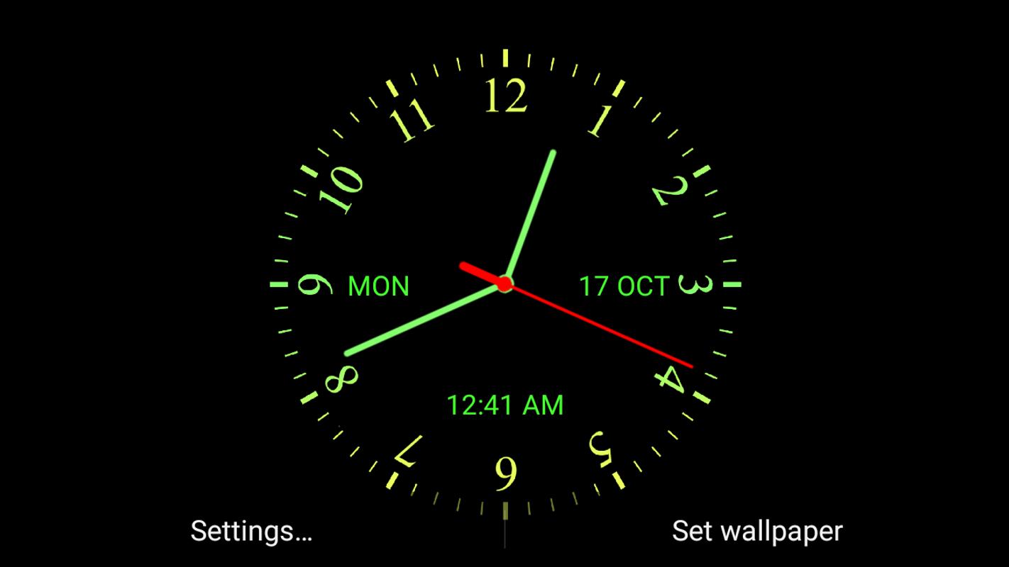 Приложение обои для часов