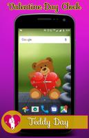 Valentine day clock live wallpaper imagem de tela 3