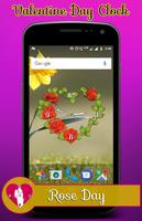 Valentine day clock live wallpaper पोस्टर