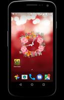 Rose clock live wallpaper imagem de tela 1