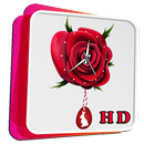 Rose Pendulum Clock wallpaper APK