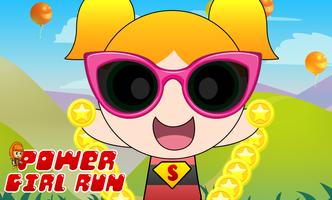 Super Power Girl Run Game Affiche