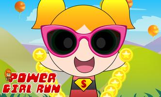 Super Power Girl Run Game الملصق