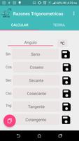 sine, cosine, tangent of an angle poster