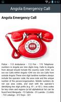 Angola Emergency Call Ekran Görüntüsü 1