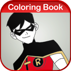 Coloring Game of Young Justice أيقونة