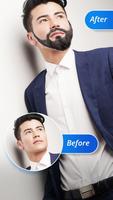 Men hair and bear style photo editor poster