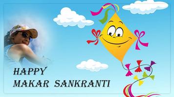 Makar Sankranti photo frame ed Cartaz