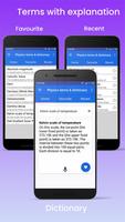 Physics dictionary and terms پوسٹر