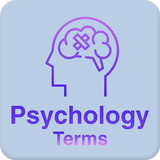 Psychology dictionary and term icône