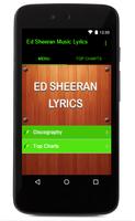 Ed Sheeran Music Lyrics Plakat