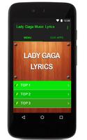 Lady Gaga Music Lyrics poster