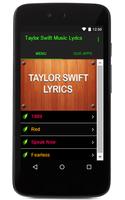 Taylor Swift Music Lyrics Affiche