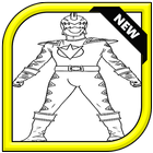 How to draw power rangers ícone