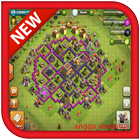 base clash of clans th8 icône