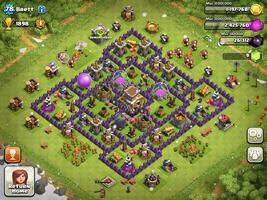 base clash of clans th8 poster