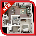 3D Home Floor Plan Designs-icoon