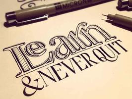 Hand Lettering Design Ideas โปสเตอร์