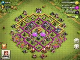 Poster base clash of clans th7