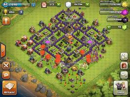 برنامه‌نما base clash of clans th7 عکس از صفحه