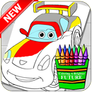 Book Coloring Cars aplikacja