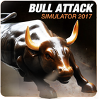 Angry Bull Attack Simulation icône