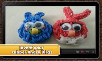 Rubber Angry Birds Affiche