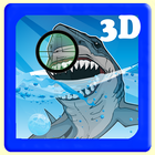 Angry Hungry Shark Sniper 3D icône