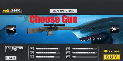 Angry Hungry Shark Sniper 3D capture d'écran 1