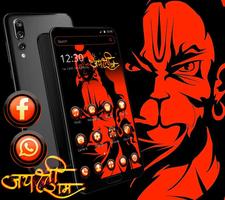 Zły motyw Hanuman Ji plakat
