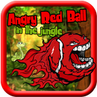 Angry Red Ball Jungle Running Zeichen