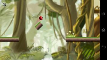 Angry Red Ball Jungle Running screenshot 1