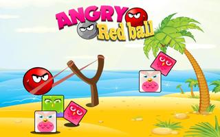 Angry Red Ball Plakat