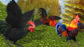 Angry Deadly Rooster Farms Run Rush Affiche