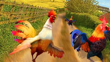 Angry Deadly Rooster Farms Run Rush capture d'écran 1