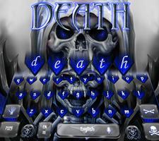 الموت الجمجمة لوحة المفاتيح موضوع الثأر الملصق